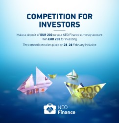 Competition for investors: win EUR 200 for investment in loans