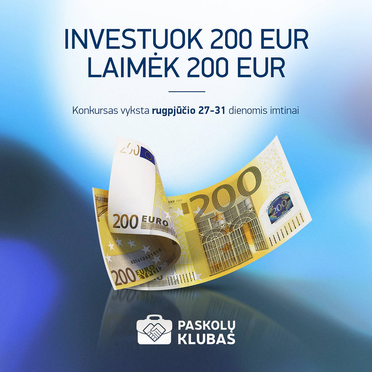 Konkursas investuotojams: laimėkite 200 EUR investavimui į paskolas