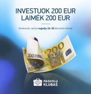 Konkursas investuotojams: laimėkite 200 EUR investavimui į paskolas