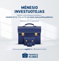 Konkursas investuotojams: laimėk iki 2 proc. nuo sumos, kuria padidinsi savo paskolų portfelį!