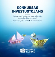 Konkursas investuotojams: laimėkite 200 EUR investavimui į paskolas